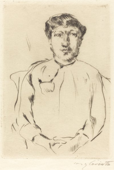 Retrato de uma mulher de Lovis Corinth