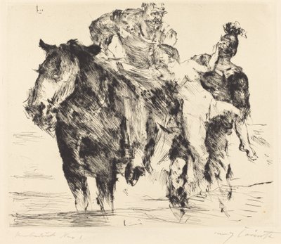 Violação Feminina Predadora, 1920. de Lovis Corinth