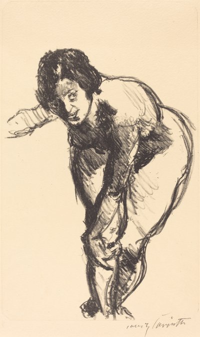 Gebeugter Akt Nude dobrando para a frente, 1916. de Lovis Corinth