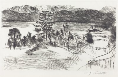 Grande paisagem Walchensee Grande paisagem Walchensee, 1923. de Lovis Corinth