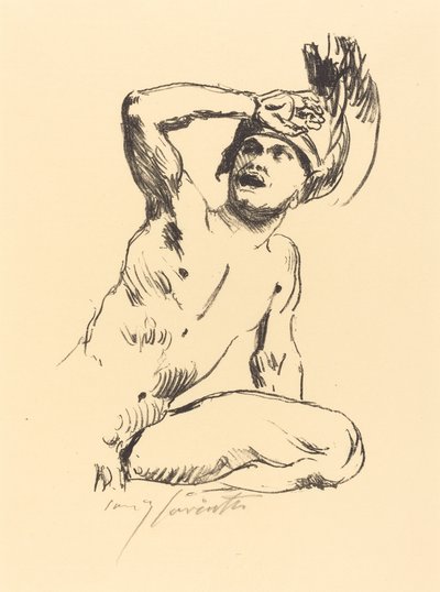 Guerreiro Ajoelhado I de Lovis Corinth
