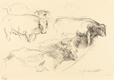 Vacas Vacas, 1910. de Lovis Corinth