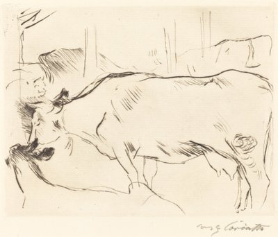 Kuhstall II (Cow Barn II) de Lovis Corinth