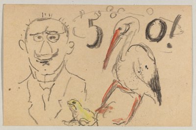 Lovis Corinth para Carl Strathmann: cartão postal, carimbado em 11 de setembro de 1916 de Lovis Corinth
