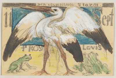Lovis Corinth a Carl Strathmann: cartão postal, carimbo postal 12 de Setembro de 1905 de Lovis Corinth
