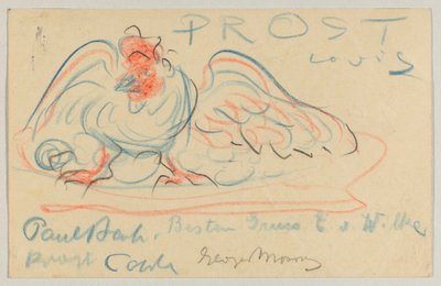 Lovis Corinto a Elly Strathmann: cartão postal, carimbo postal 19 de Maio de 1911 de Lovis Corinth