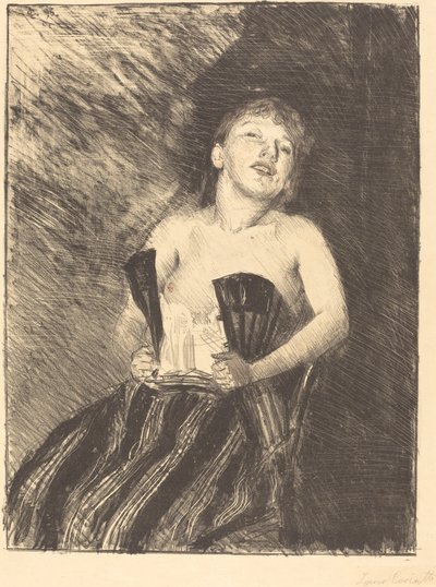 Rapariga num Corpete Rapariga num Espartilho, 1895. de Lovis Corinth