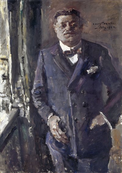 Retrato de Friedrich Ebert 1871-1925, Presidente do Reich Alemão, 1924. de Lovis Corinth