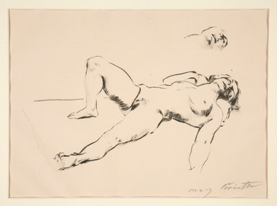 Nu recortado de Lovis Corinth