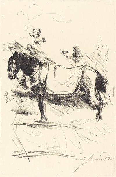 Reitpferd (cavalo) de Lovis Corinth