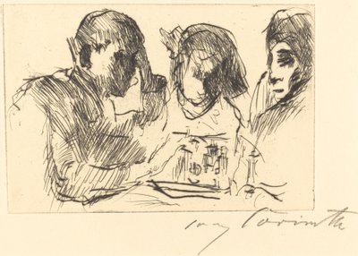 Jogadores de xadrez jogo de xadrez, 1918. de Lovis Corinth