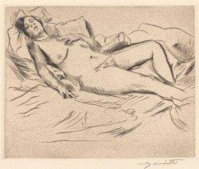 Mulher Adormecida de Lovis Corinth