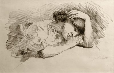 dorminhoco de Lovis Corinth