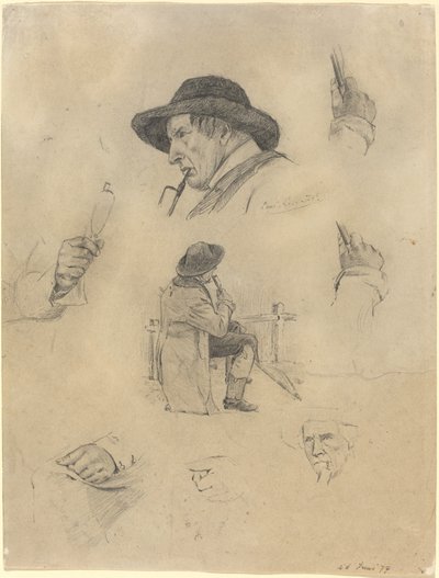 Folha de esboços de Lovis Corinth