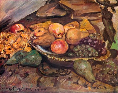 Natureza morta com frutas, século c20 de Lovis Corinth