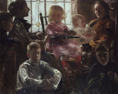 A família do pintor Fritz Rumpf de Lovis Corinth