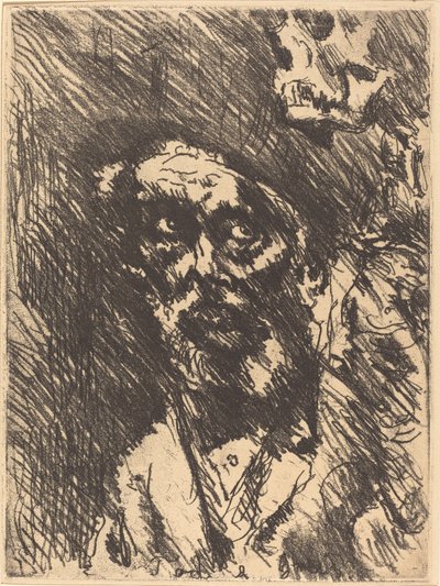 Tod und Greis Death and the Old Man, 1921 publicado em 1922. de Lovis Corinth