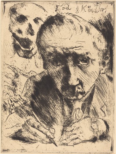 Tod und Künstler Death and the Artist, 1921 publicado em 1922. de Lovis Corinth