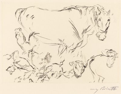 Vários estudos em animais de Lovis Corinth