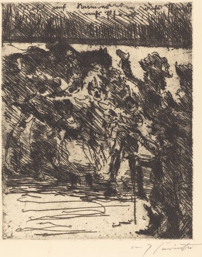 "Para cima, camaradas, a cavalo, a cavalo! Para o campo, puxado para a liberdade!" ("Vamos, camaradas, para o cavalo, para o cavalo! Para a batalha, rumo à liberdade!") de Lovis Corinth