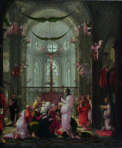 Morte de Santa Maria de Lower Rhenish pupil of Wolf Huber