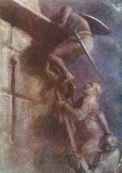 Ilustração para histórias das Cruzadas (litografia a cores) de Lowes Dalbiac Luard