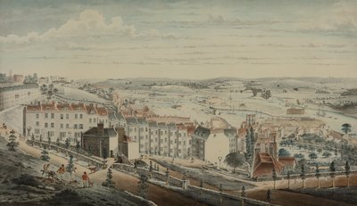 Vista de Granby Hill, Clifton, do Oeste (aguarela sobre papel) de Lt.Col.William Booth