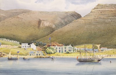 A Casa do Almirante, Cidade de Simon, Cabo da Boa Esperança, 1844 de Lt. Humphrey John Julian