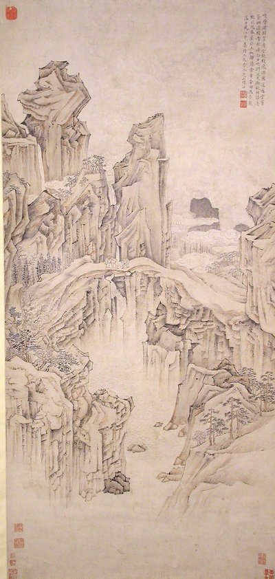 Ponte de Pedra Natural, datada de 1556. de Lu Zhi