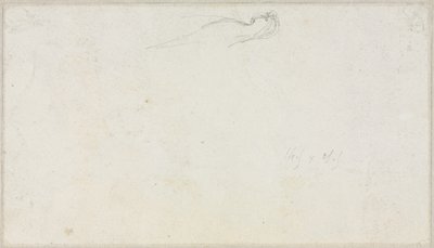 Esboço de uma Esfinge [?] (verso) de Luc Olivier Merson