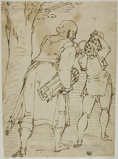 Abraão e Isaque de Luca Cambiaso