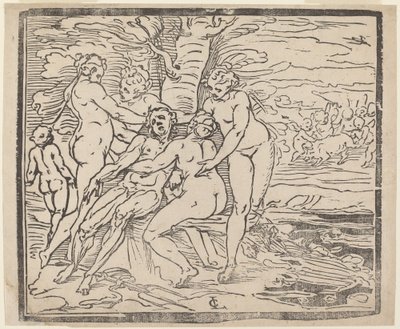 Morte de Adônis de Luca Cambiaso
