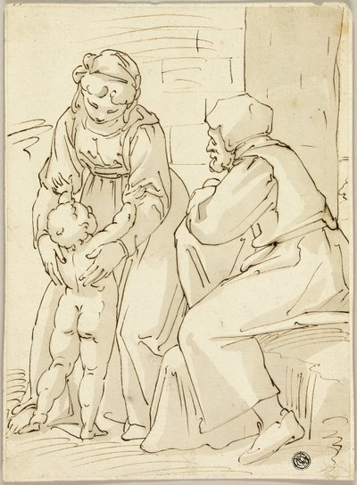 familia sagrada de Luca Cambiaso