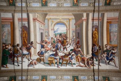 A história de Ulisses (o retorno), teto do Salone Cambiaso de Luca Cambiaso