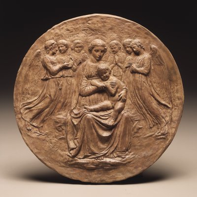 Madonna e criança com seis anjos, c.1860 de Luca Della Robbia