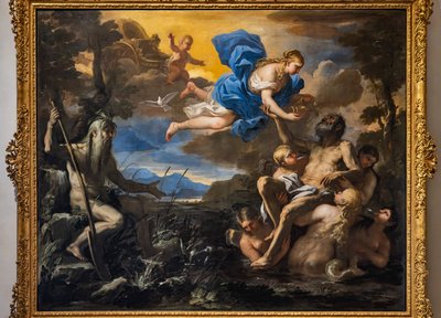 Enéas feito imortal por Vénus, segunda metade do século XVII (óleo sobre tela) de Luca Giordano