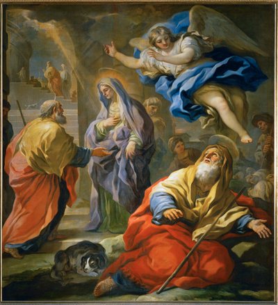 Anunciação a Joaquim (pintura sobre tela) de Luca Giordano