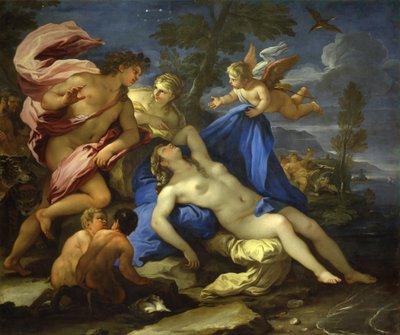 Ariadne abandonada por Teseu em Naxos, ca 1675-1680. de Luca Giordano