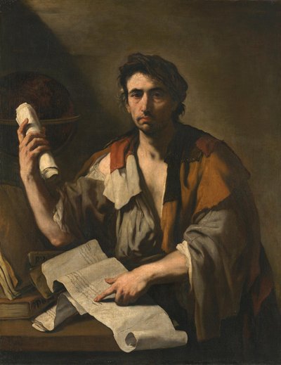 Um filósofo cínico de Luca Giordano
