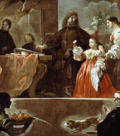 Homenagem a Velázquez pelo Conde de Santiesteban de Luca Giordano