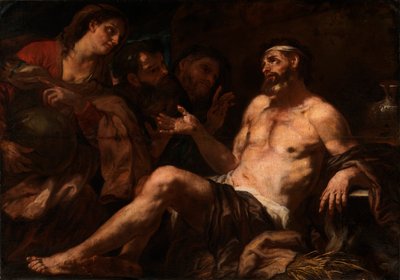 Job and His Comforters, 17th century de Luca Giordano