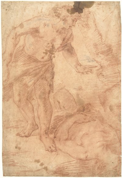 Caim pelo cadáver de Abel de Luca Giordano