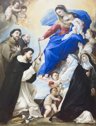 A Virgem do Rosário de Luca Giordano
