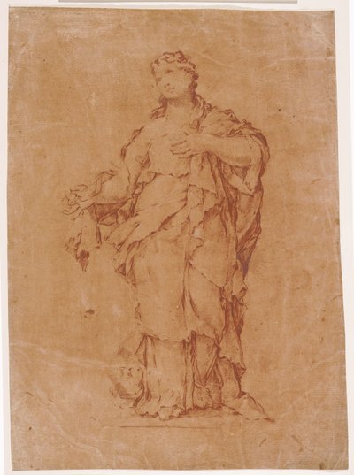 Maria Madalena, após a estátua de Algardi em s. Silvestro no Quirinal de Luca Giordano