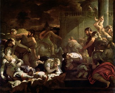 Massacre dos Inocentes de Luca Giordano