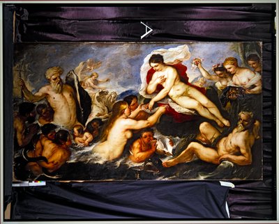 Neptuno e Anfitrite (óleo sobre tela) de Luca Giordano