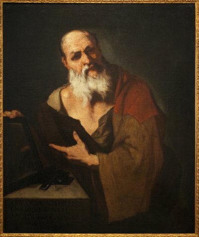 Platão (424-348 a.C.). Pintura de Luca Giordano (1634-1705), óleo sobre tela de Luca Giordano