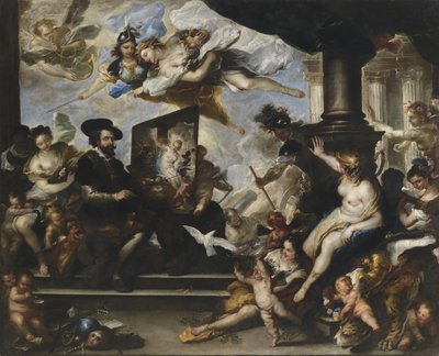 Rubens pintando a Alegoria da Paz de Luca Giordano