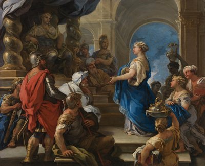 Salomão e a rainha de Sabá de Luca Giordano