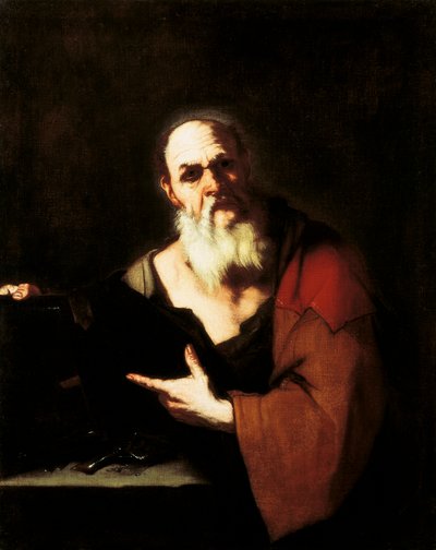 Sócrates, de Luca Giordano (1634-1705), óleo sobre tela de Luca Giordano